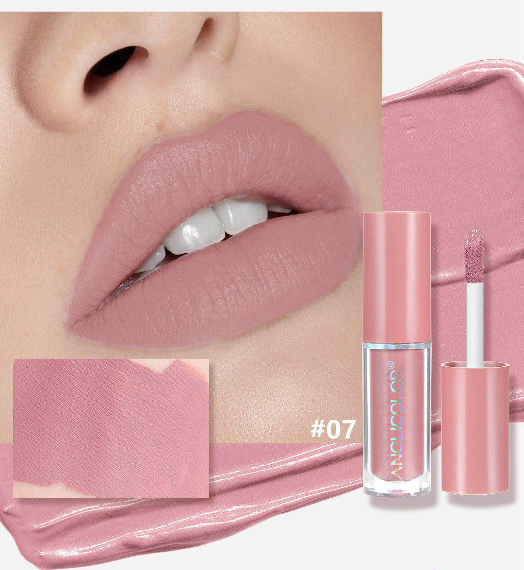 12Color Lip Glaze Set Velvet Matte Matte Lip Gloss Non-Fading Liquid Lipstick European and American Makeup