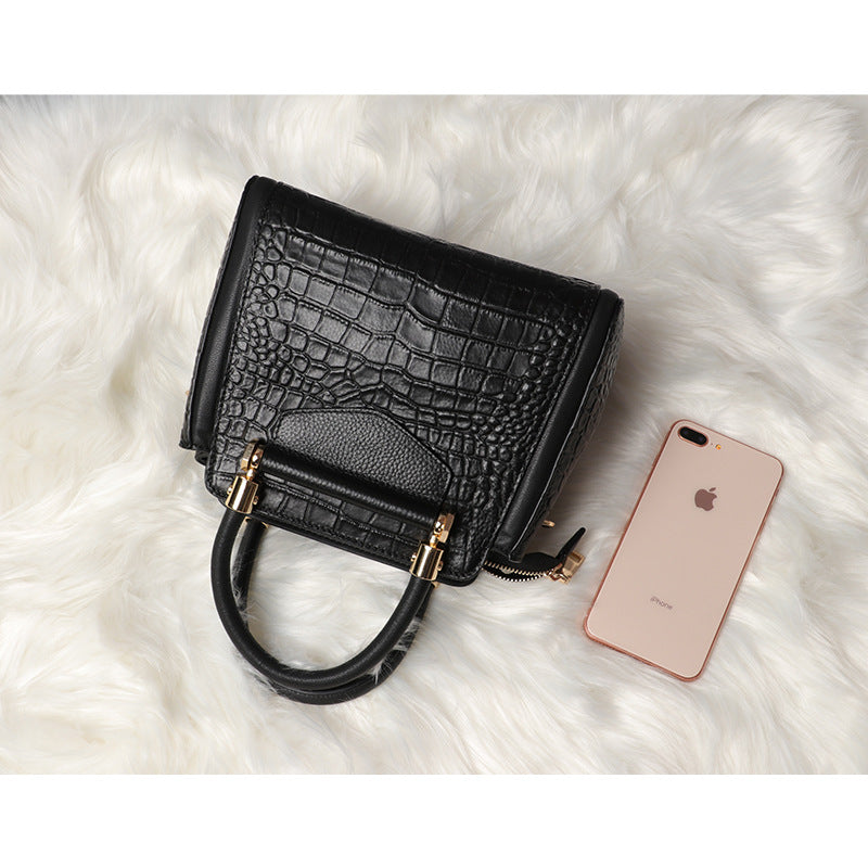 2024New Year's Fashionable and Elegant Crocodile Pattern Single Shoulder Handbag for Women