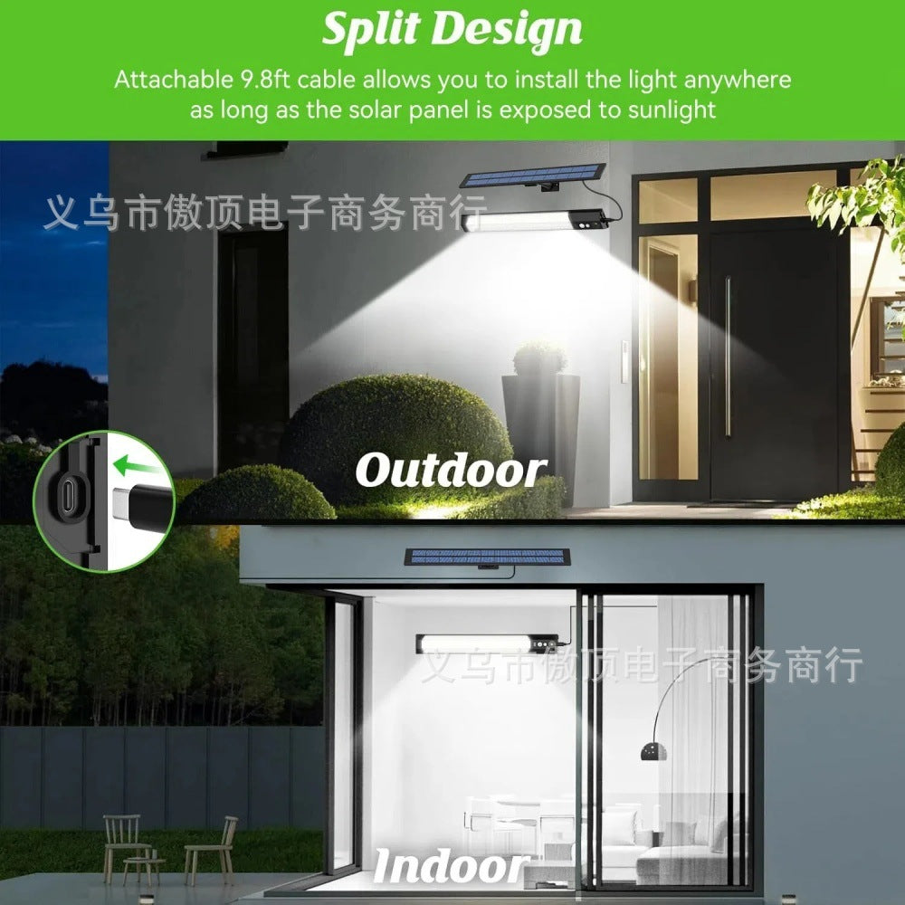 Outdoor Solar Human Body Sensor Street Light Split Light Household Waterproof Wall Light Courtyard Landscape Garage Lighting