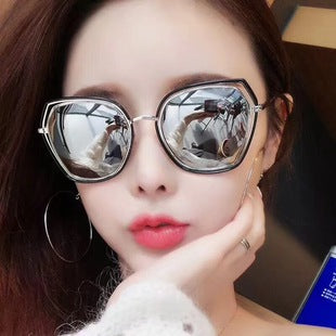 New Women's Sunglasses Fashion Chain Personality Round Frame Korean Style Sunglasses Wholesale Glasses sunglasses