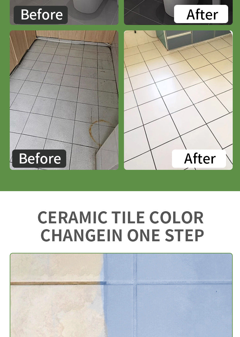 OEM Water-Based Tile Paint Bathroom Floor Tile Renovation Color Change Paint Special Paint Wear-Resistant Glass Paint Tile Paint