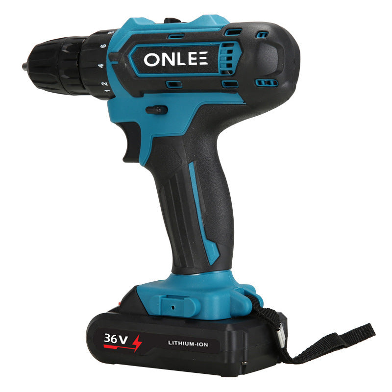 Rechargeable High-Power Electric Impact Pistol Drill Screwdriver Tool Set Multi-Function Lithium Battery Hand Drill