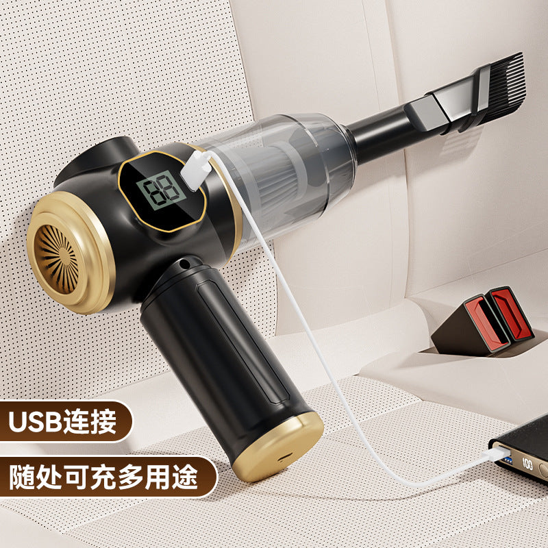 Vacuum Cleaner Car-mounted Suction and Blowing Integrated Small High-power Suction Wireless Handheld Dust Blower Household Desktop Vacuum Cleaner