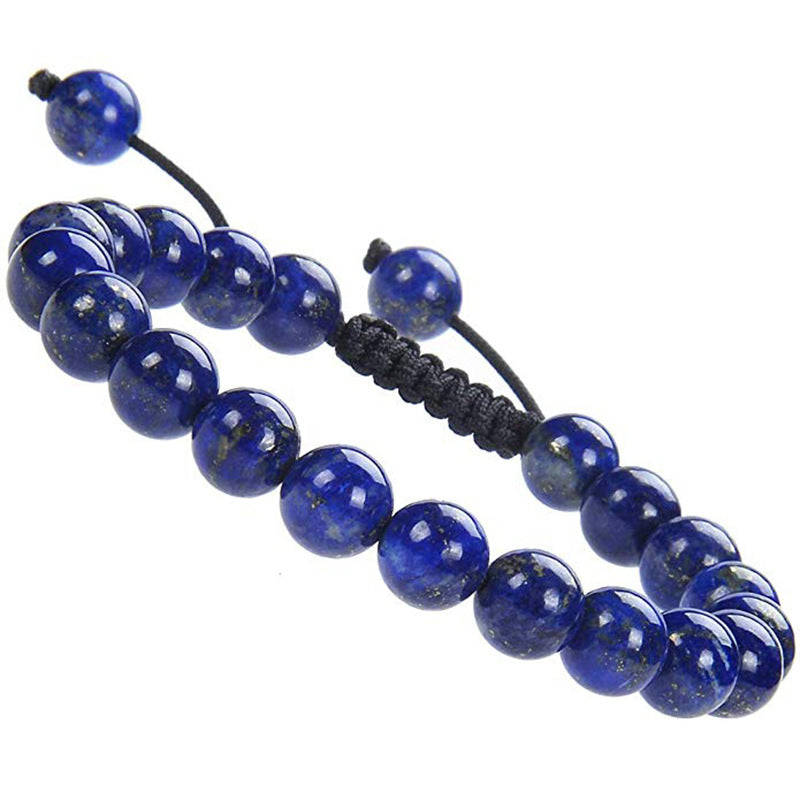 AliExpress Natural Tiger Eye Stone Bracelet Agate Couple Woven Bracelet Peacock Stone Woven Bracelet