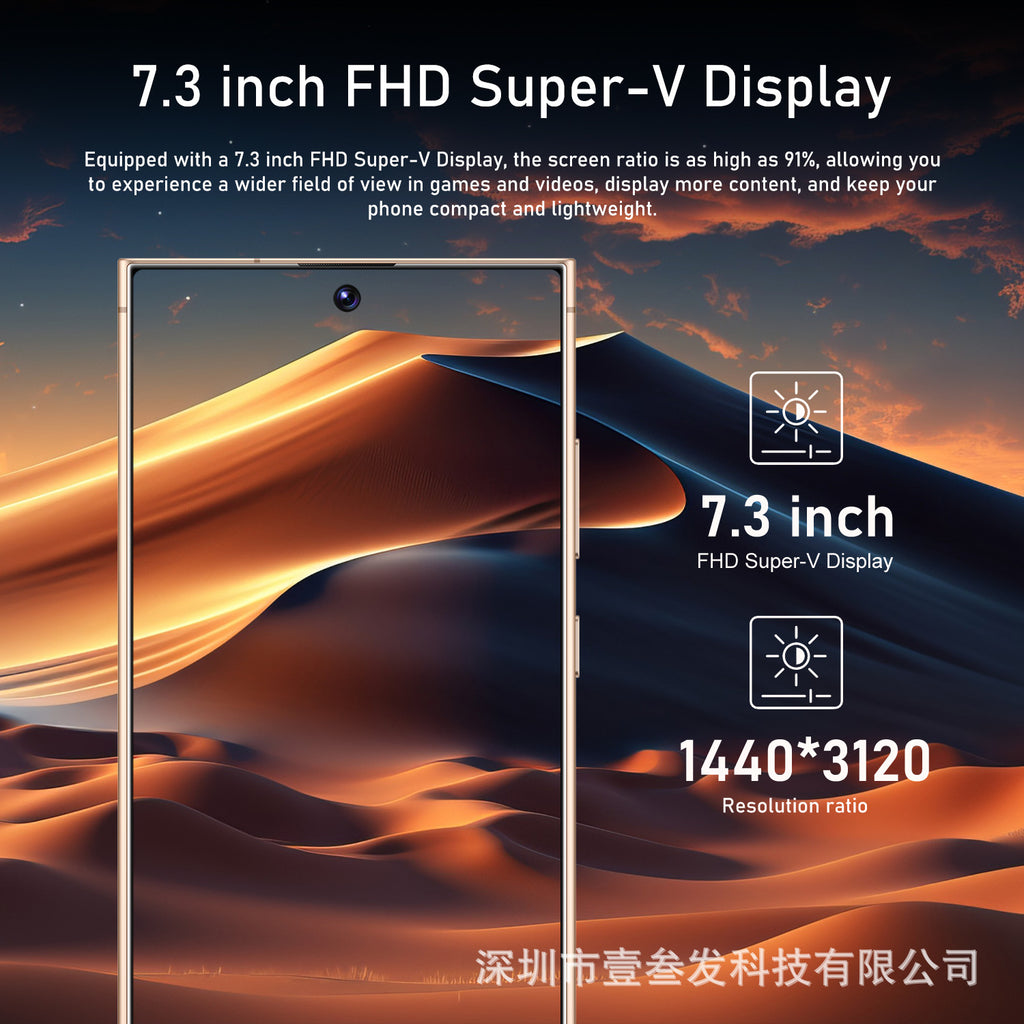 C-S25 Ultra Smartphone2+16 High-end7.3Inch Large Screen Factory4gG Mobile Phone