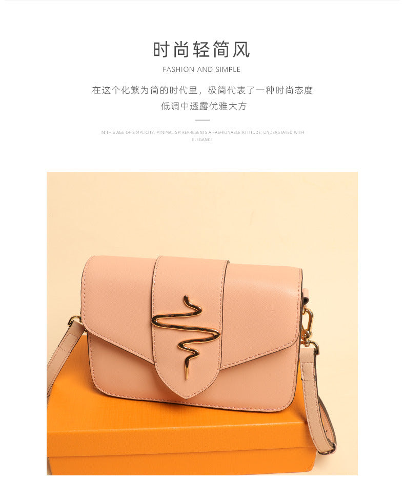 Summer Fashion Simple Versatile Large Capacity Single Shoulder Women's Bag Leather Crossbody Ladies Textured Small Square Bag In Stock Wholesale
