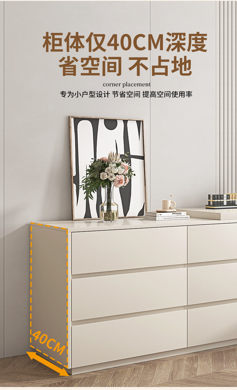 Solid Wood Dressing Table Bedroom Chest of Drawers Integrated Makeup Mirror Dressing Table Storage Cabinet Light Luxury Extendable Makeup Desk