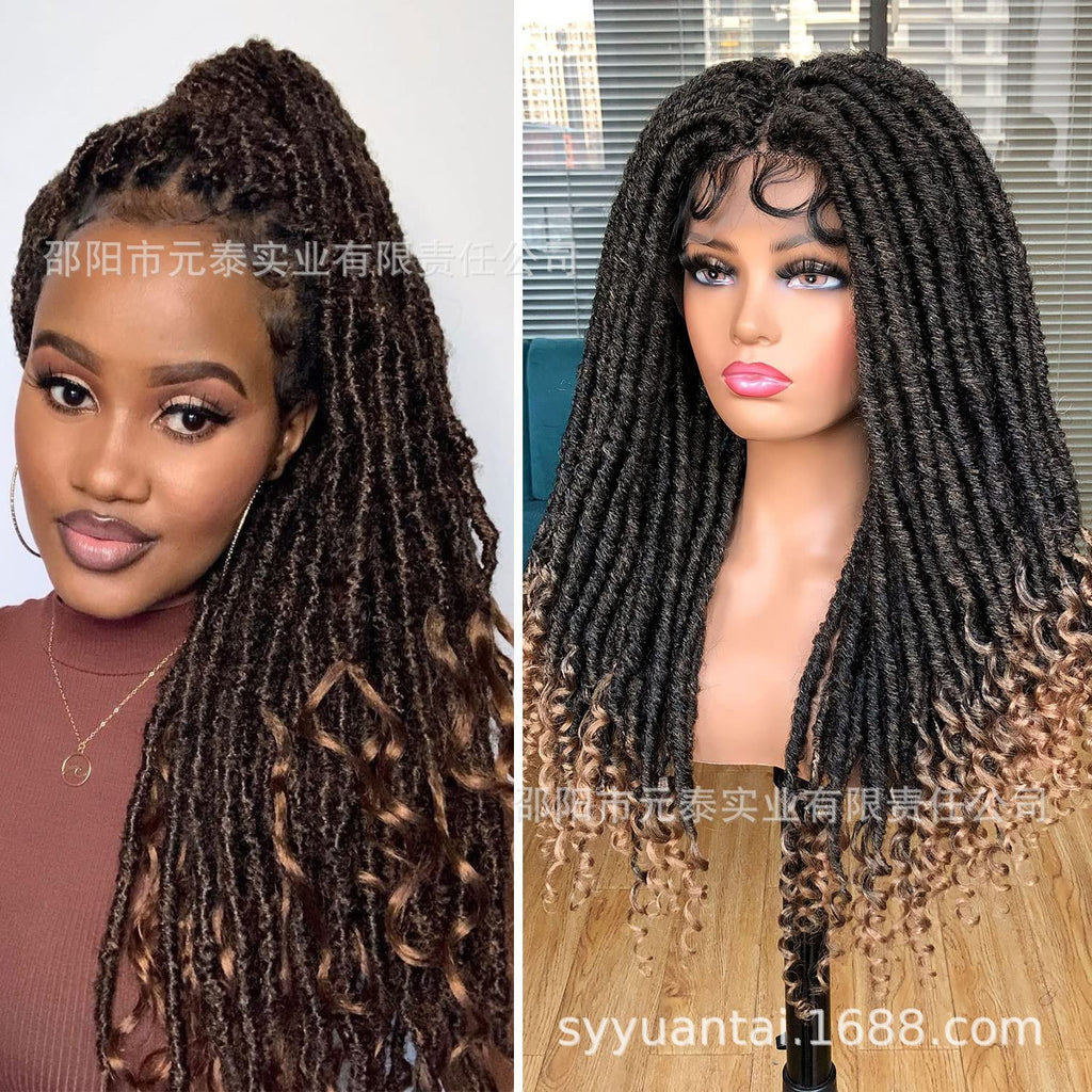 Synthetic Full Lace Wig Braided Wigs Goddess Crochet Box Wig