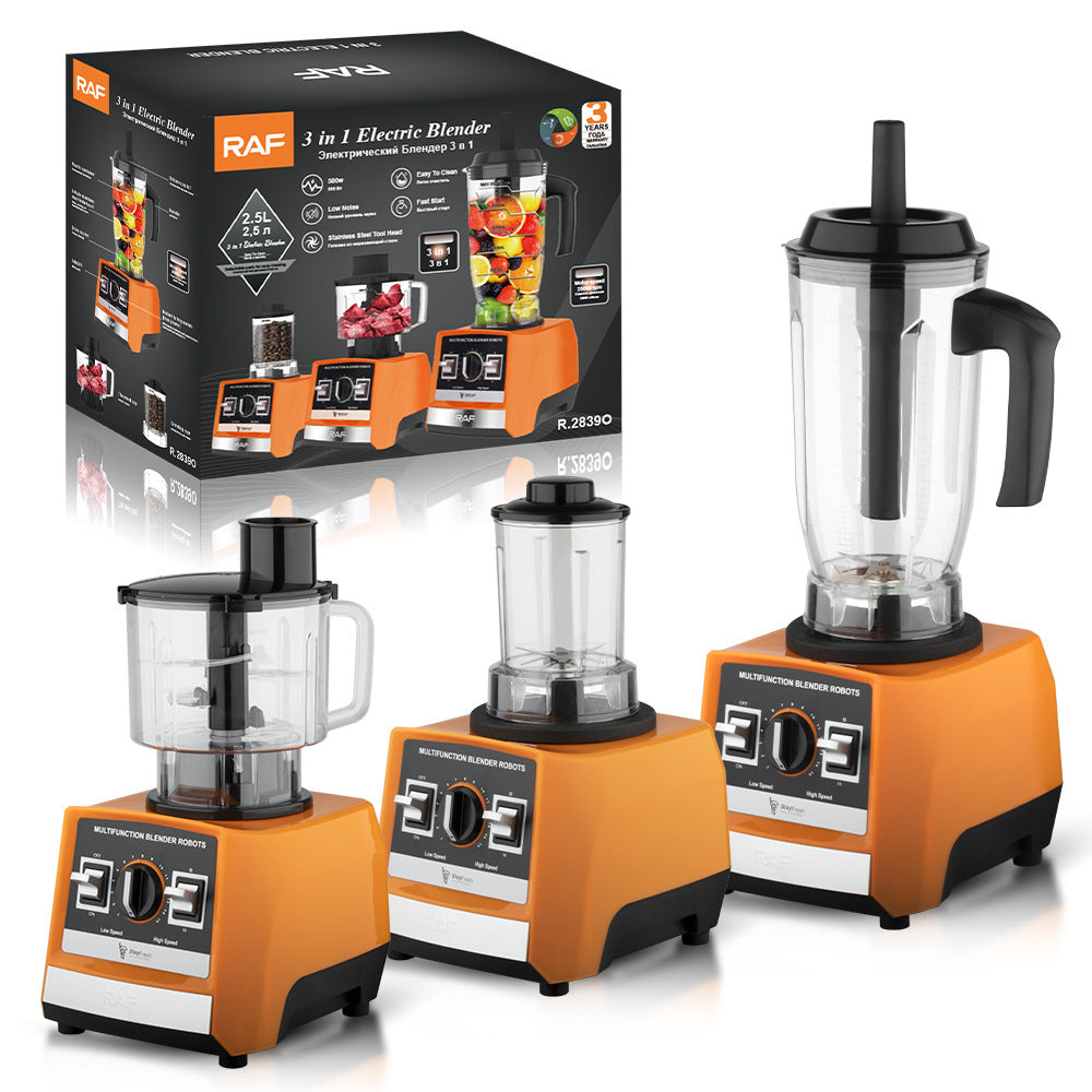 RAF European Standard Multifunctional 3-in-1 Juicer Household Food Processor Meat Grinder Grinder Mill