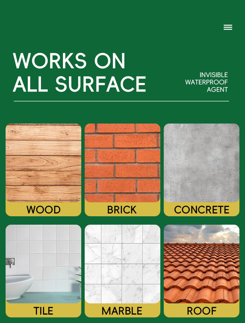Waterproof Material Transparent Waterproof Glue Bathroom Waterproof Coating No-Brick Smashing Glue Acrylic Invisible Waterproof Agent
