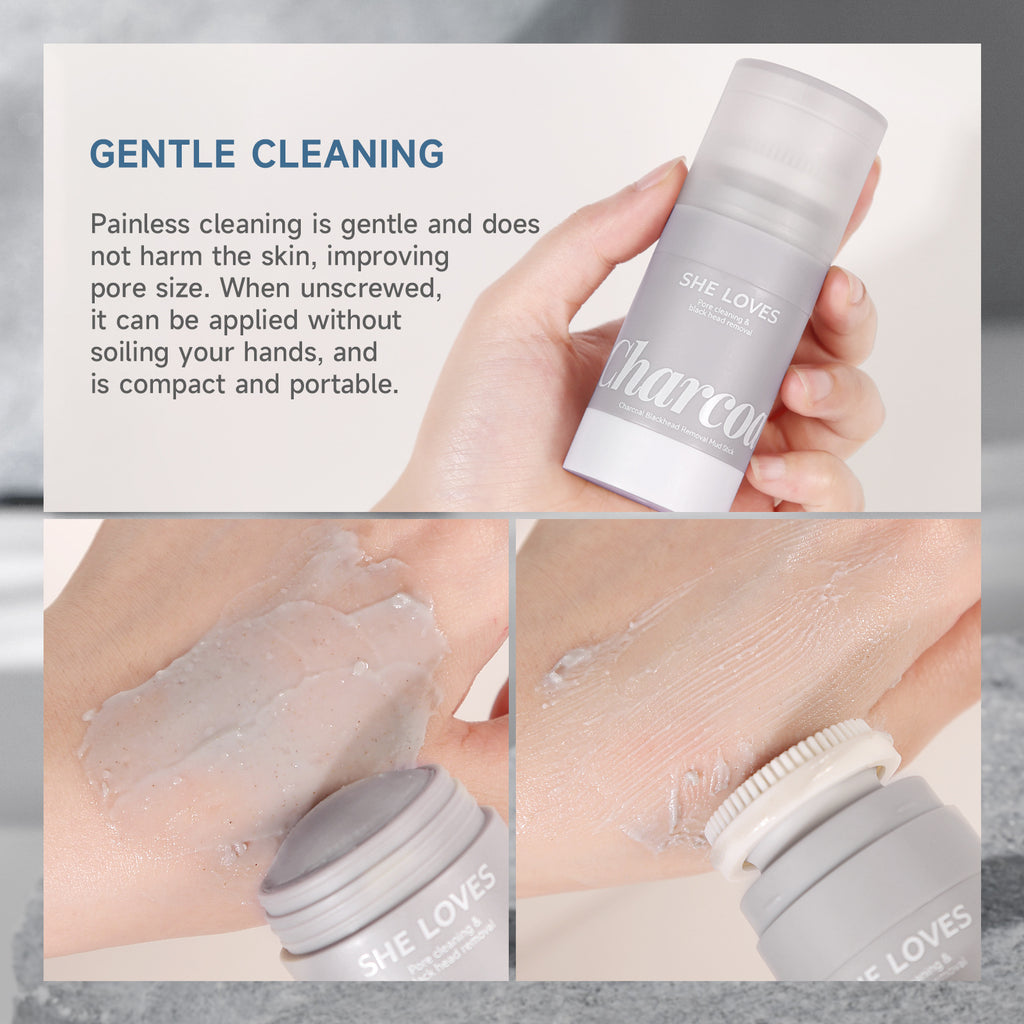 Exclusive Supply sheloves Bamboo Carbon Solid Mask Moisturizing Cleansing Remove Blackheads Oily Skin Smear Mud Mask Stick