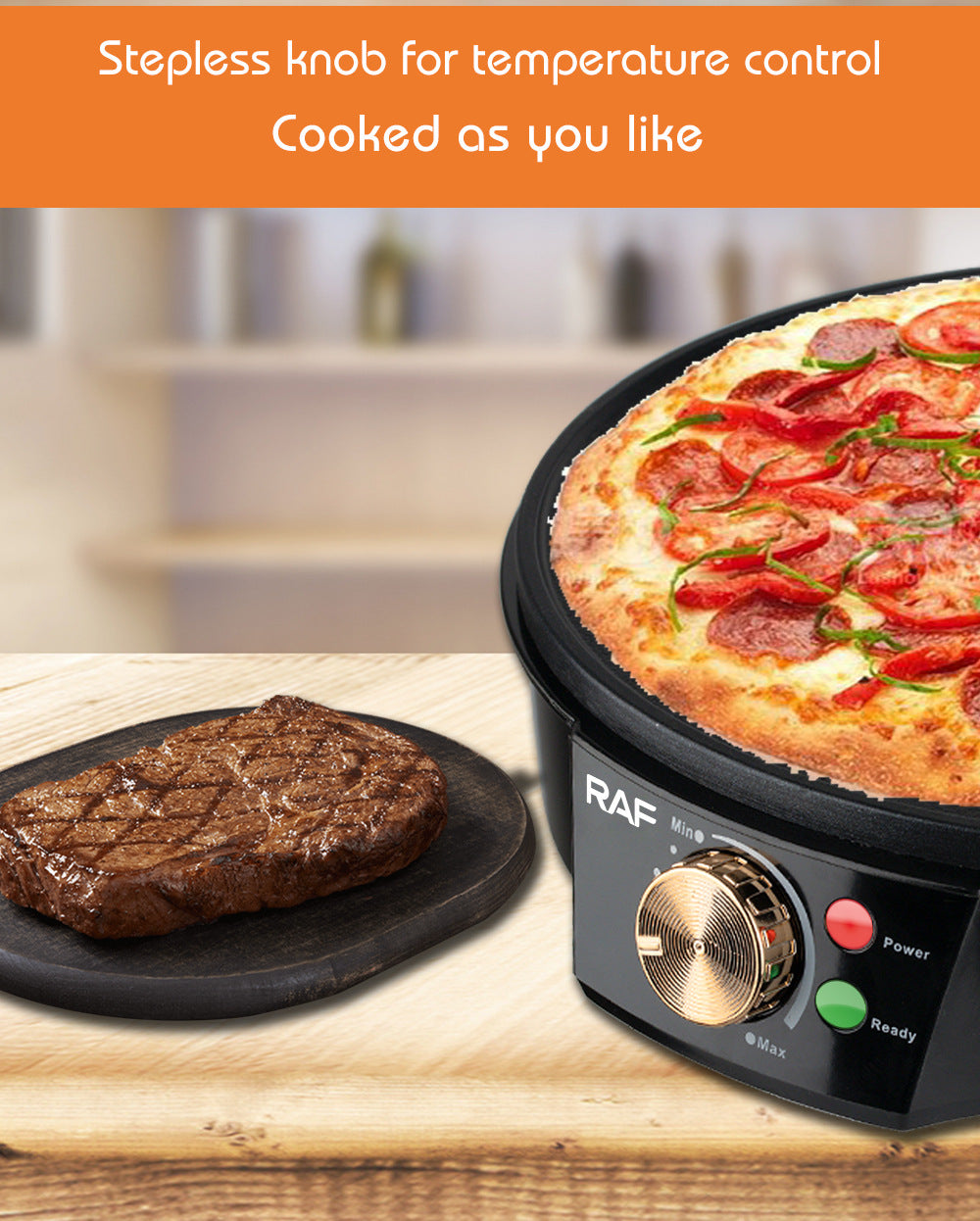 【Exclusive for 】European Standard Household Egg Pancake Pan Multifunctional Breakfast Toast Maker Adjustable Temperature Control Barbecue Machine