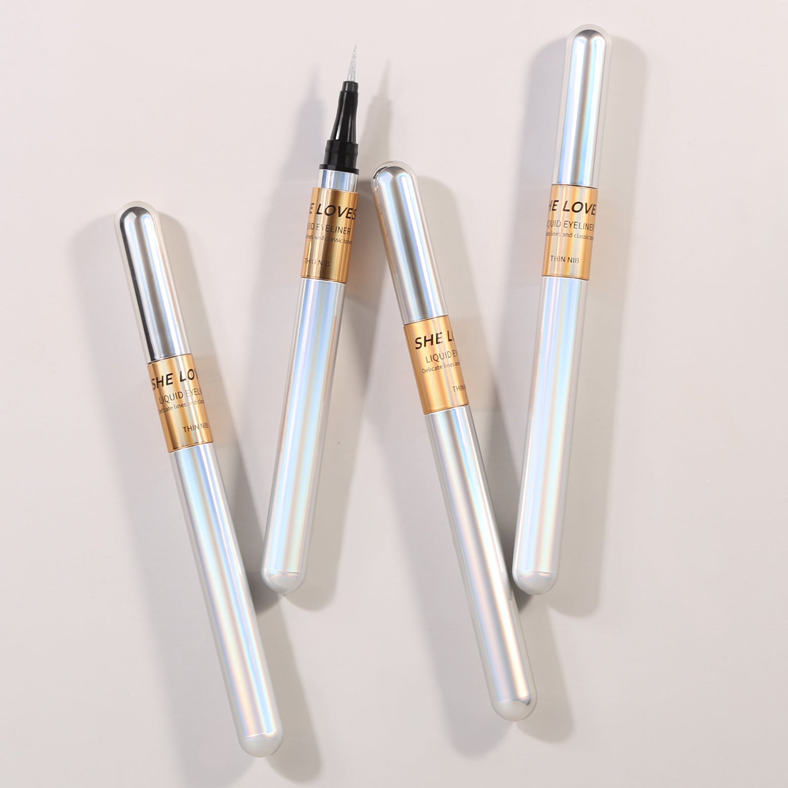SHELOVES Eyeliner Pen Color Brown Ultra-fine Quick-drying Long-lasting Waterproof Non-smudging Genuine Eyeliner Pen