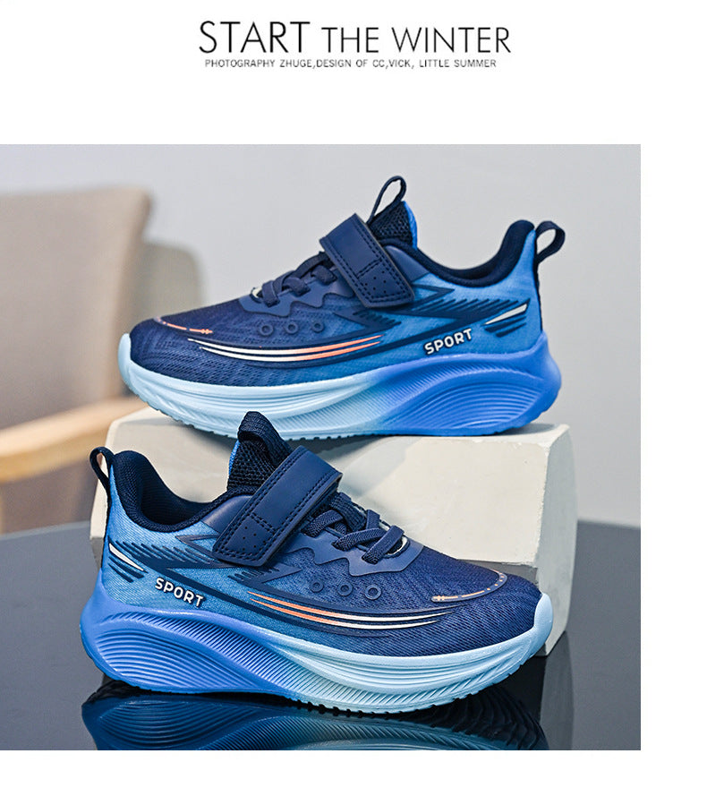 2025Spring New Children's Shoes for Big Kids Lightweight Breathable Boys' Sports Shoes Children's Casual Versatile Girls' Running Shoes