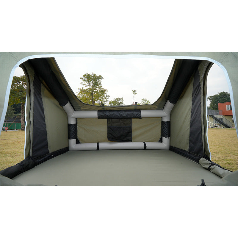 Outdoor Camping Inflatable Car Roof Tent Waterproof Sunproof Breathable Car-mounted Camping Travel All-season Universal