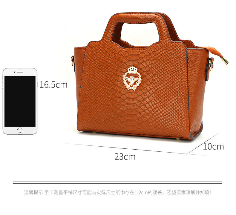 Spring and Autumn New European and American Fashion Women's Bag Fashion Handbag Large Personality Niche Versatile Handheld Crossbody Women's Bag