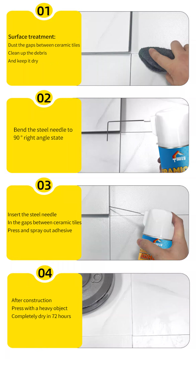 Tile Grout Sealant Marble Floor Wall Tile Repair Floor Edge Adhesive Injection Grout Liquid