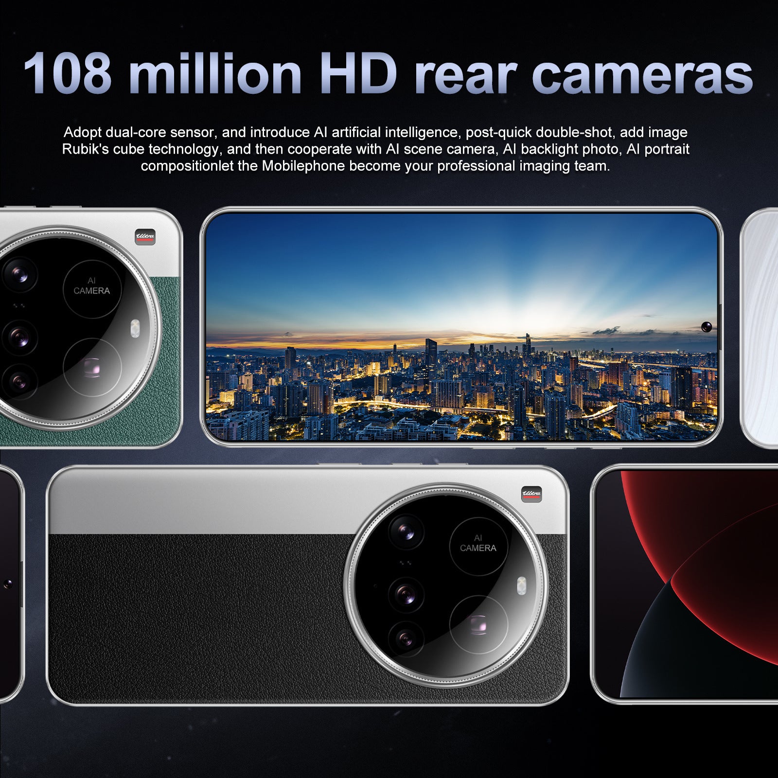 M15 Ultra Mobile Phone7.3Inch Large Screen16+1TB Memory Global All-in-One Machine Directly Shipped from Factory
