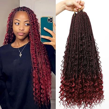 Cross-border European and American Synthetic Hair Wigs Box Braids Bohemian Curly Three-strand Braid Fly Hook Needle Hair Braid