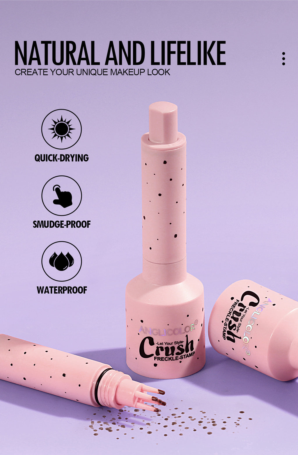 New Natural Simulated Freckle Pen Waterproof Sweatproof Quick-Drying Freckle Stamp Pen Makeup Pen Wholesale