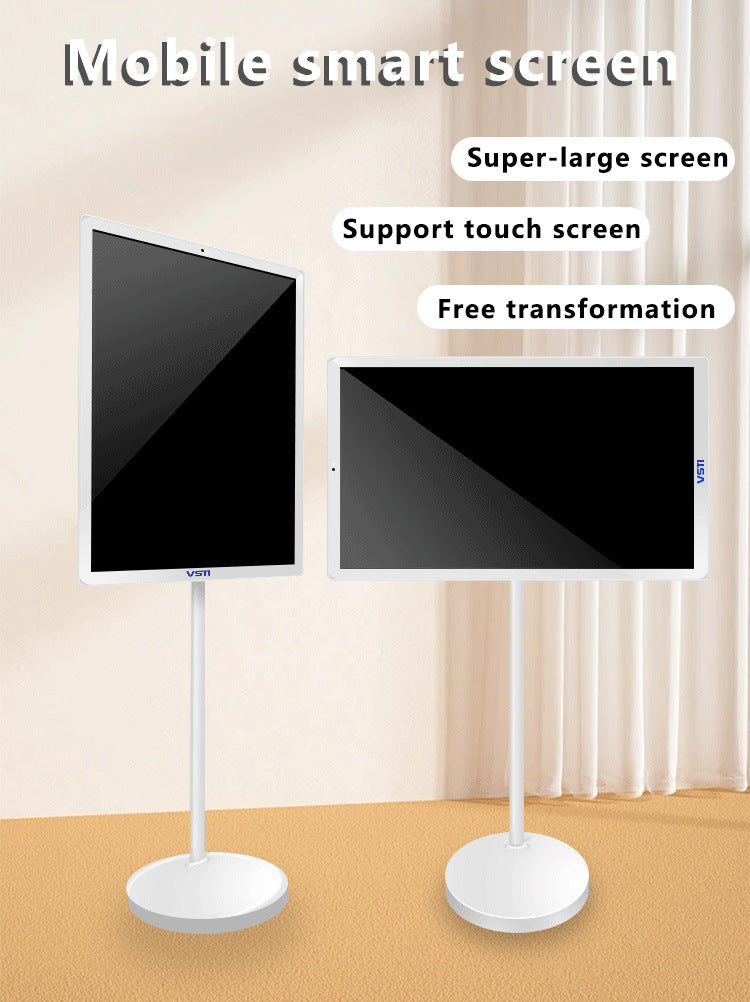 VSTI Brand22Inch Touch TV Movable Rechargeable Built-in Battery Smart Interactive Portable TV