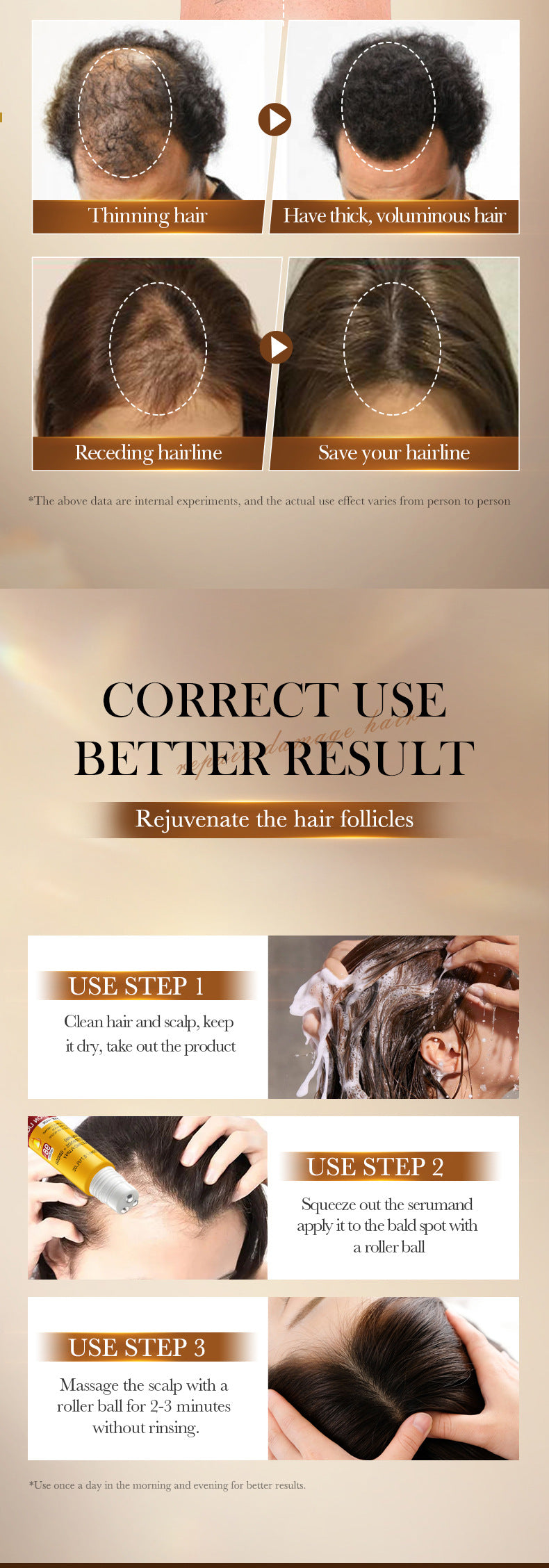 Scalp Conditioner Bataña SADOER Dense Hair Moisturizing Smooth Roll-on Cross-Border Wholesale