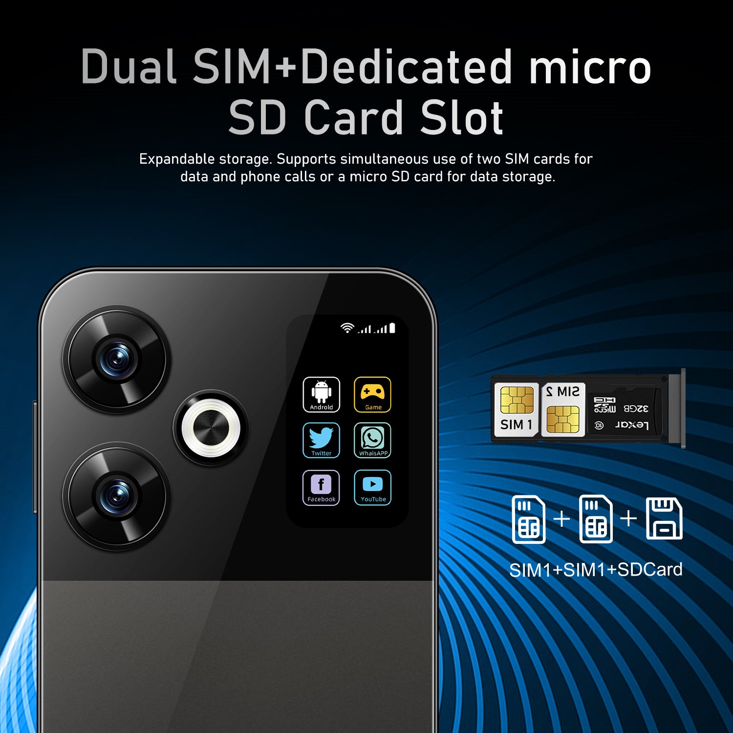 New Mobile Phone M6 Pro Large Screen7.3Inch16+1T Low Price Spot Wholesale Smartphones(Popular)