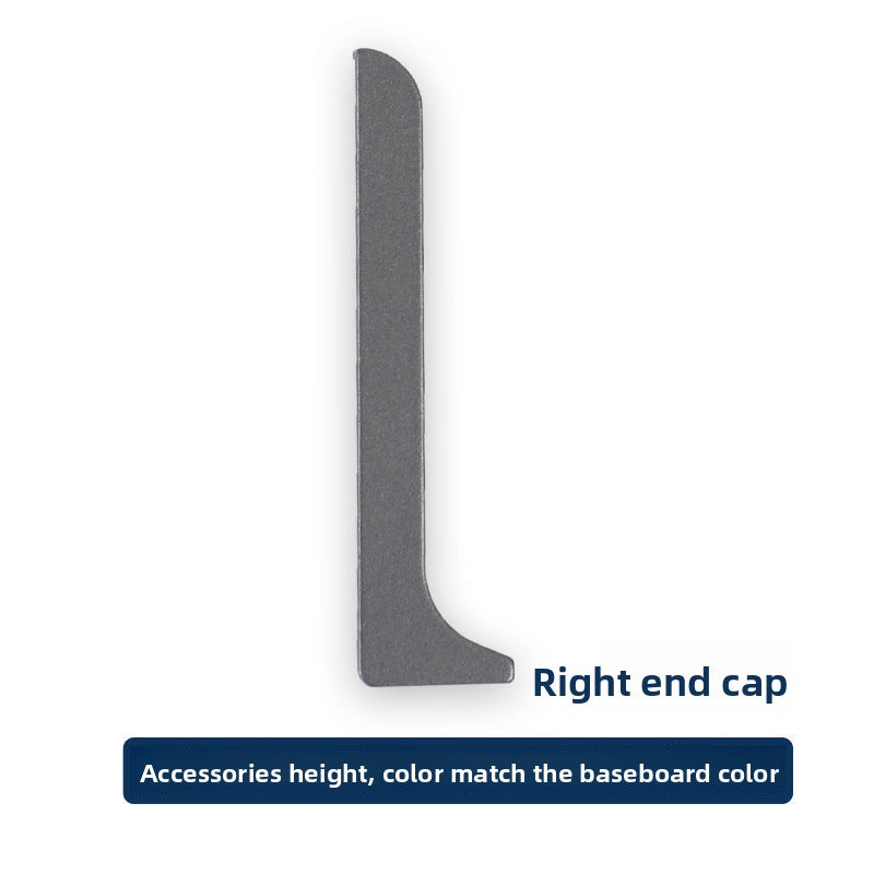 Trendy flat skirting board, thickened snap-on metal baseboard, ultra-narrow corner trim, aluminum alloy skirting board