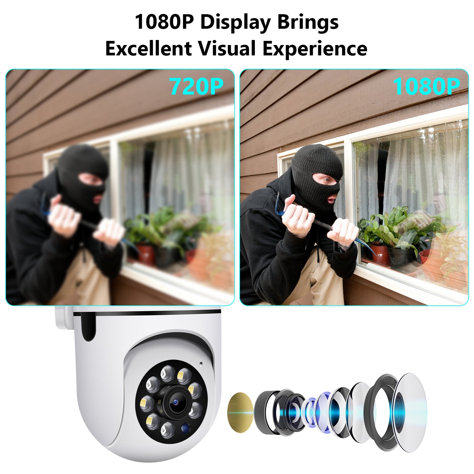 Minions Surveillance Dome Camera Factory direct sales dual antenna mount wireless camera for indoor home use WiFi Ball Machine