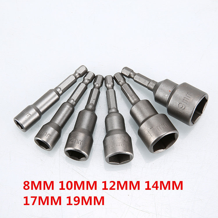 Strong Magnetic Socket Electric Drill Screwdriver Hex Socket Set Hex Socket Electric Drill Accessories