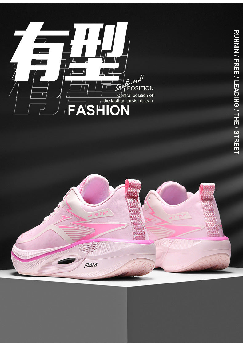Burning3Professional Marathon TEAM Running Shoes Full Palm Carbon Plate Racing Mesh Breathable Shock Absorption Running Shoes Fei Ran2.5