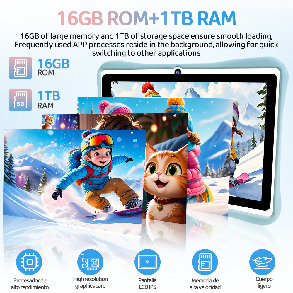 2025New7Children's Smart Android4+64G Tablet Computer Vision Protection Learning Entertainment Tablet
