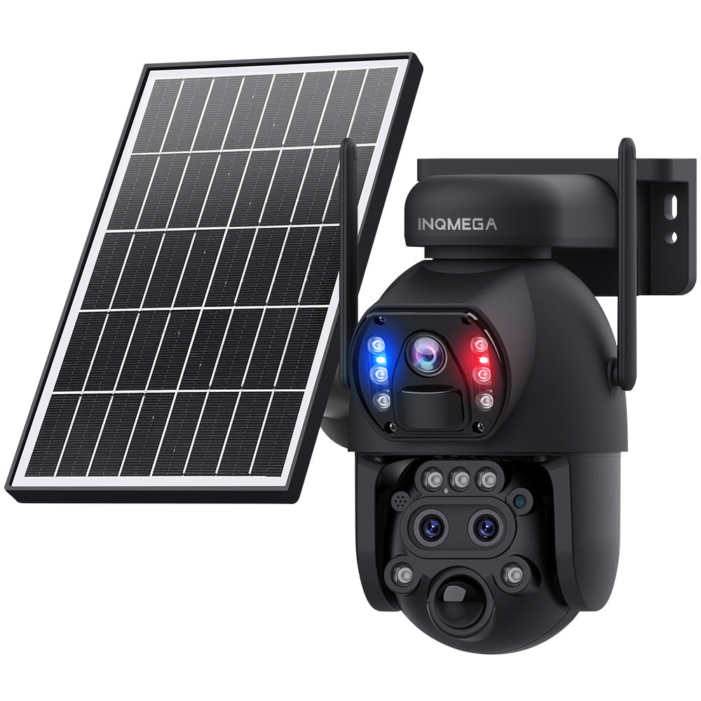 Low power consumption solar surveillance camera with three lenses152x Zoom Pan Tilt Camera UBOX Intelligence