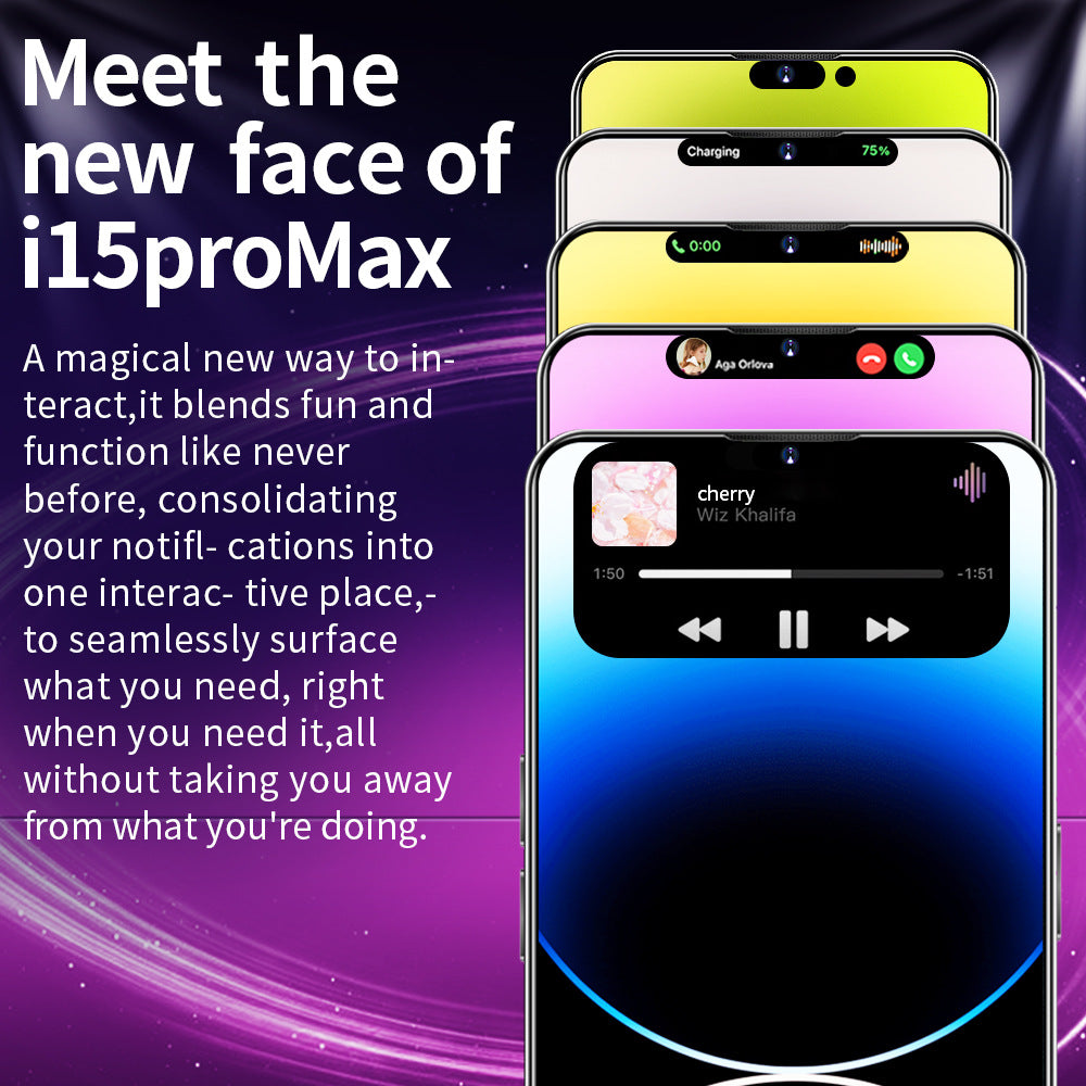 i15Promax Mobile Phone4G All Netcom6+128G Smartphone6.8Wholesale of High-Definition Large Screens