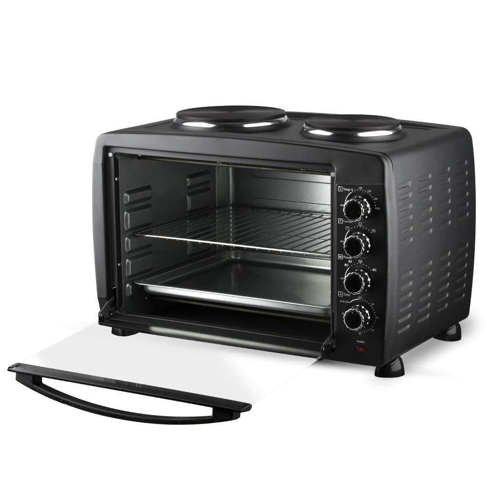 RAF European Standard 2-in-1 Multifunctional Electric Oven Household Kitchen Appliance for Baking Cakes and Stir-frying55L