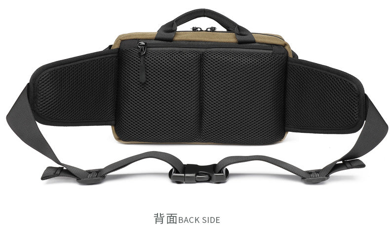 Men's Trendy Tactical Waist Bag Waterproof Small Crossbody Bag Outdoor Sports Cycling Running Lightweight Portable Bag male bag