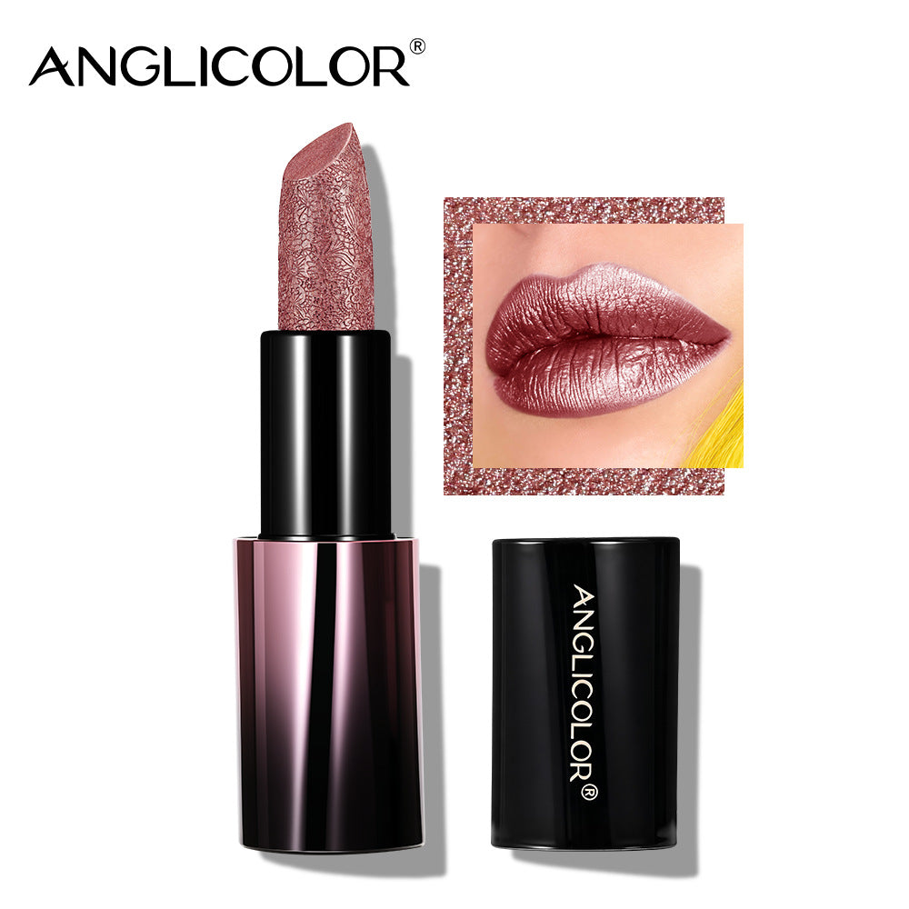 Hot-selling Magnetic Metal Pearl Lipstick Moisturizing Waterproof Non-stick Cup Long-lasting Colorfast Makeup Lipstick
