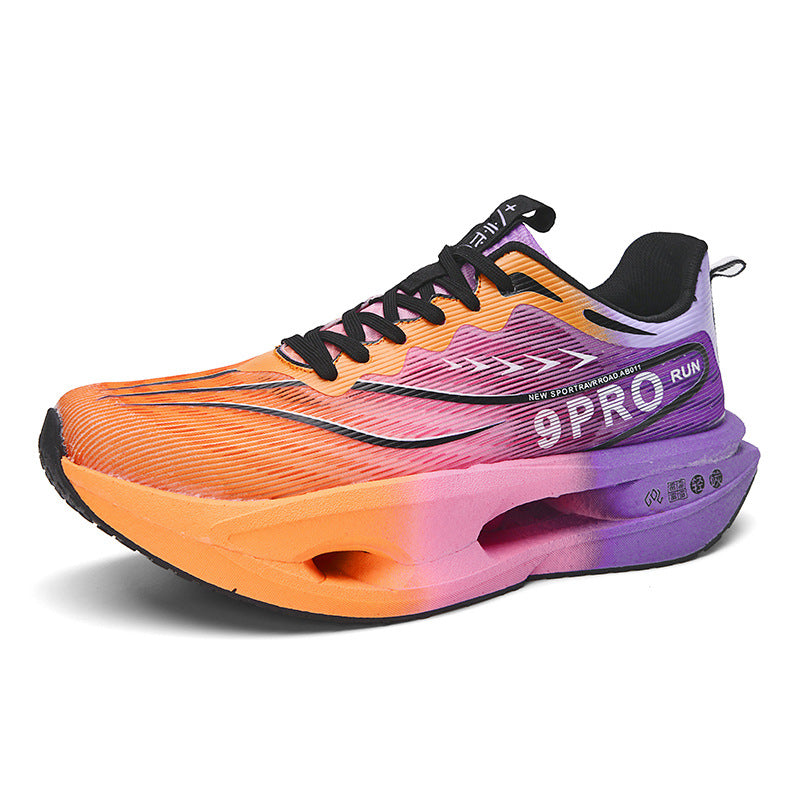 Summer Red Rabbit9PRO New Popcorn Carbon Plate Hollow Running Shoes Breathable Jacquard Comfortable Casual Sports Shoes