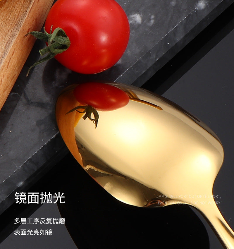 410Stainless Steel Cutlery Hotel Restaurant Hammered Knife Fork Spoon Set Western Small Waist Bark Pattern Steak Knife Fork