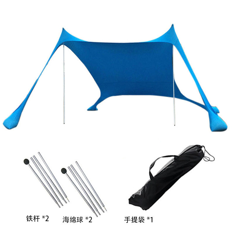 Outdoor Lawn Beach Lycra Canopy Tent Portable Lawn Camping Fishing Tent Outdoor Sun Protection Cooling Shade