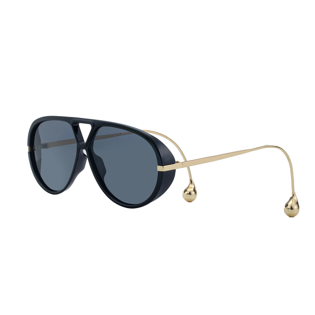 2025New Sunglasses for Women, European and American Fashion Glasses, Double Bridge Personality Aviator Sunglasses, Sun Protection Pilot Sunglasses for Men