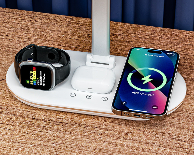 Private Model  Exclusive Eye Protection Desk Lamp10W15W Smart Wireless Charging Learning Special Lamp Gift Wholesale Factory