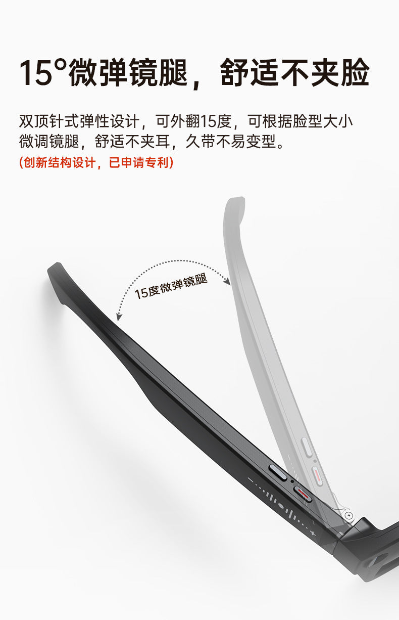 M02Smart Glasses80010000 Pixel Camera with Charging Case and Image Stabilization for Video Recording Ai Real-Time Translation32GB Memory