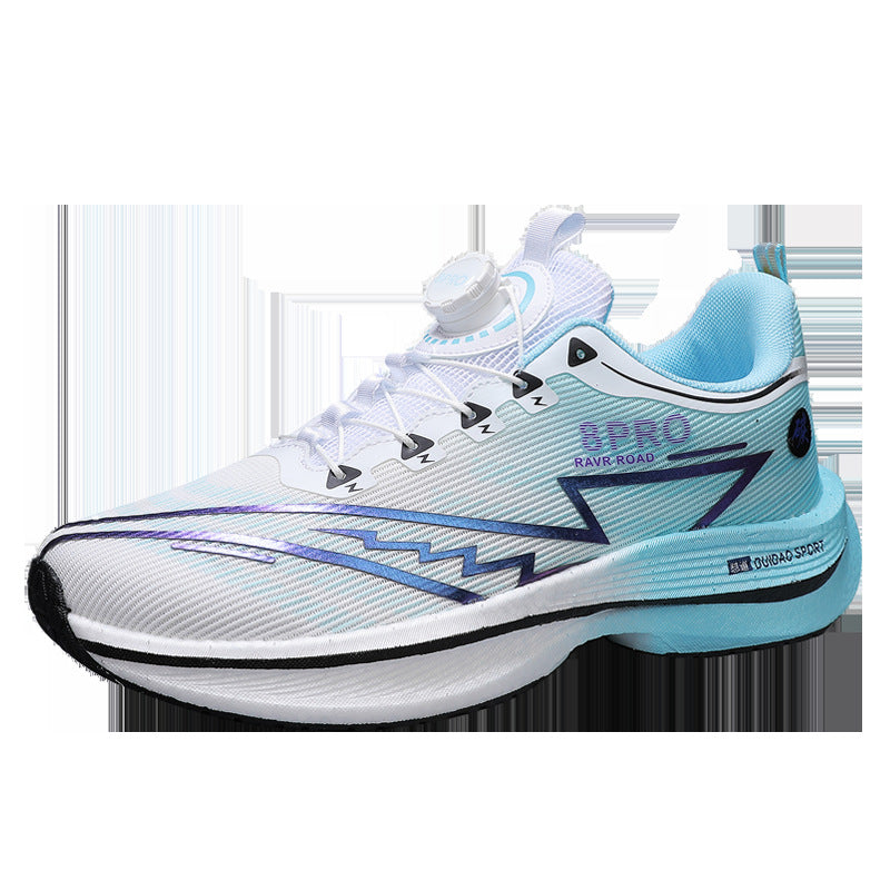 2025New8pro Full Palm Carbon Plate Racing Shock Absorption Running Shoes Men and Women Couples Rotating Buckle Youth Shoes Sports