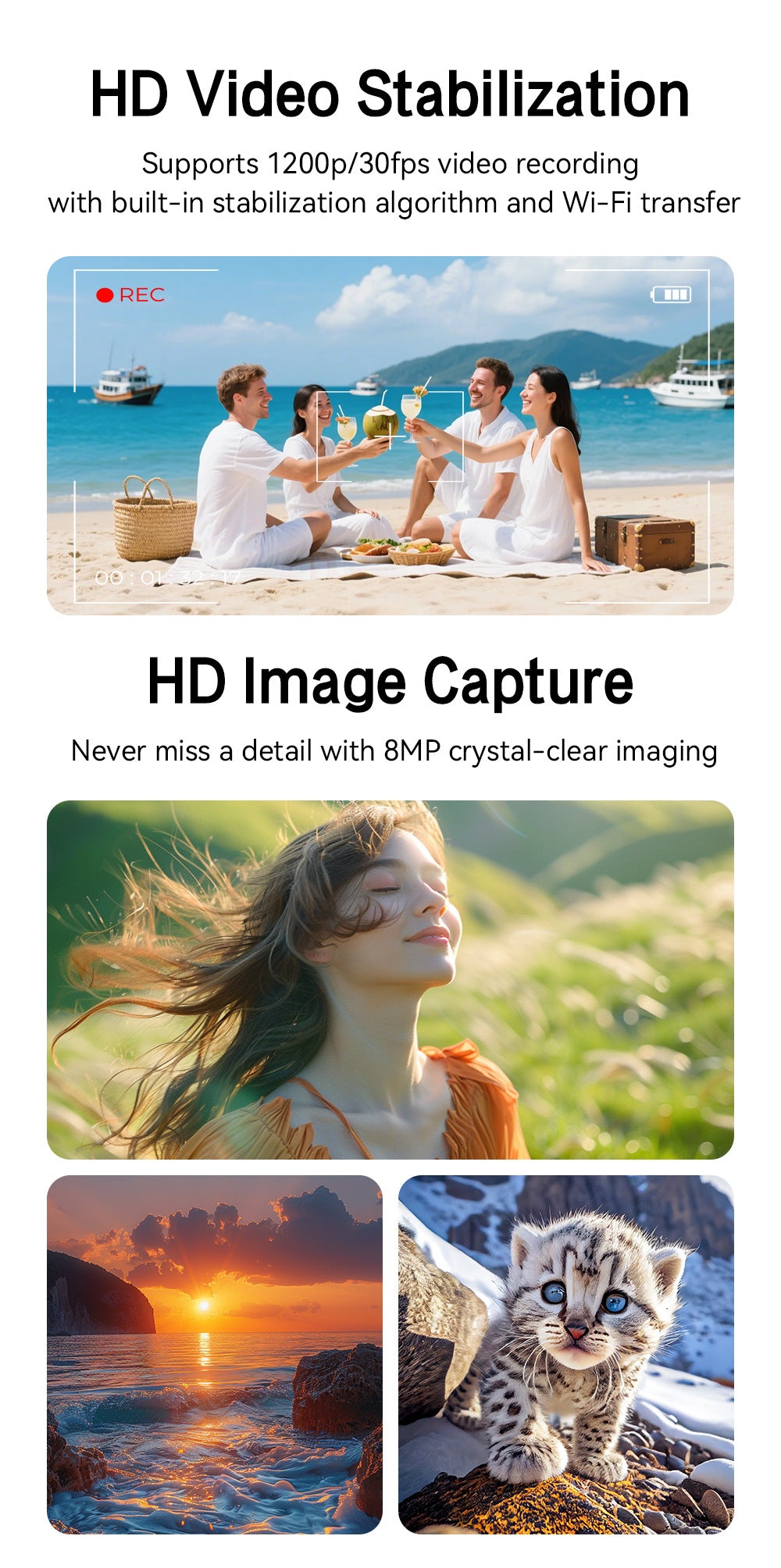 AIMB-G2Smart Glasses800100 Megapixel Camera Ai Translation Character Recognition1200P Anti-Shake Video Recording