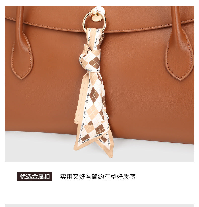 European and American New Fashion Simple Large Capacity Hand Carrying Boston Bag Women's Travel Bag Fashion All-Match Shoulder Underarm Bag
