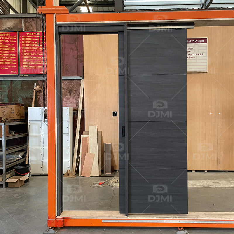 Factory Direct High Quality Modern Smart Interior Sliding Wooden Pocket Door Sliding for Bathrooms