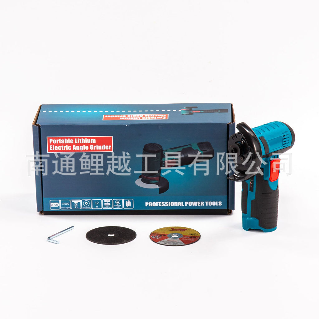Lithium Battery Mini Angle Grinder Handheld Angle Grinder12V Home Use Small Convenient Multi-Functional Cutter Grinding Machine