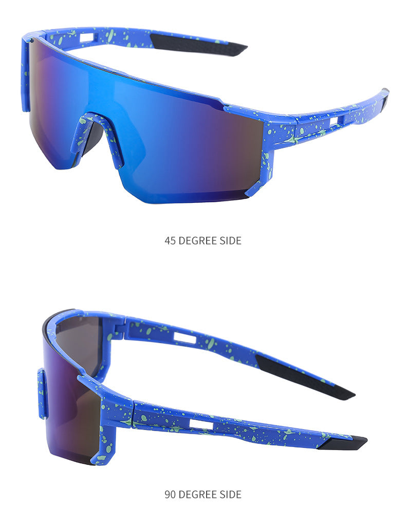 Cycling Goggles Colorful Outdoor Women's European and American One-piece Sunglasses Windproof Skiing Sports Sunscreen Sunglasses Men