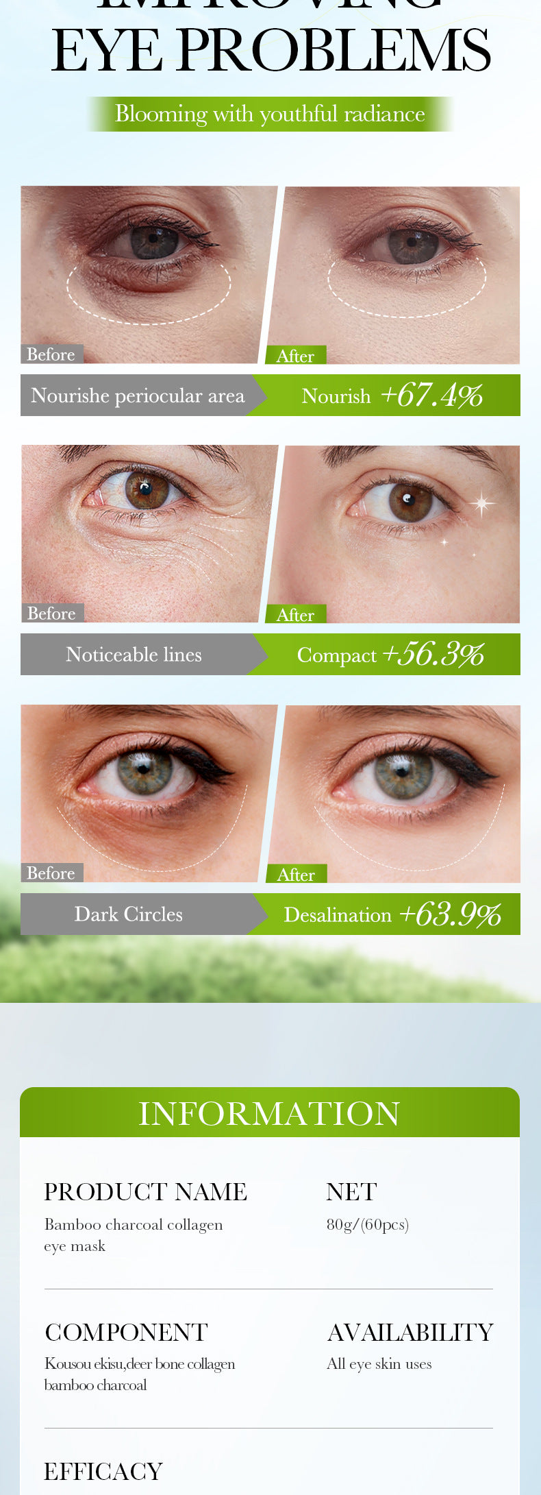 Lavender Collagen Eye Mask80gSADOER Firming and Moisturizing Eye Mask Patch  Wholesale